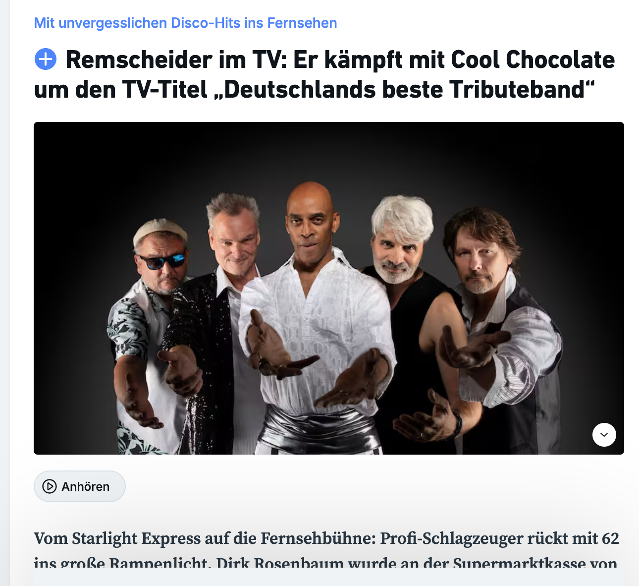 Cool Chocolate - Remscheider General Anzeiger